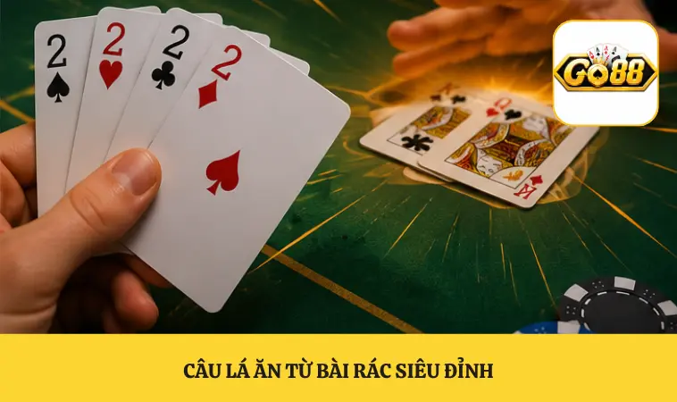 Câu lá ăn từ bài rác siêu đỉnh
