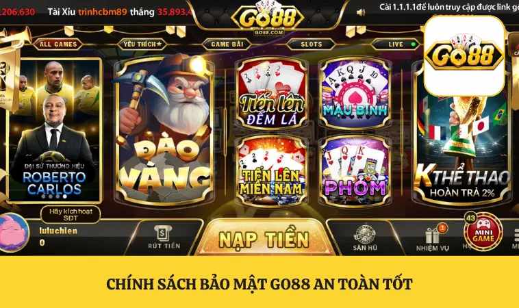 Chính sách bảo mật GO88 an toàn tốt