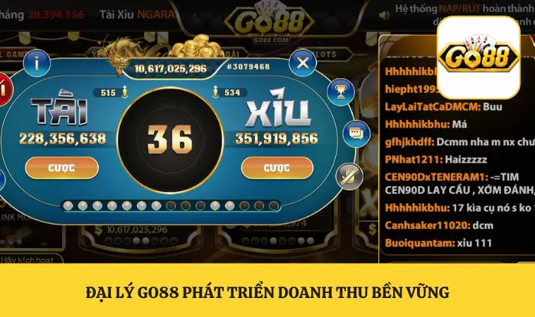 Đại lý GO88 phát triển doanh thu bền vững