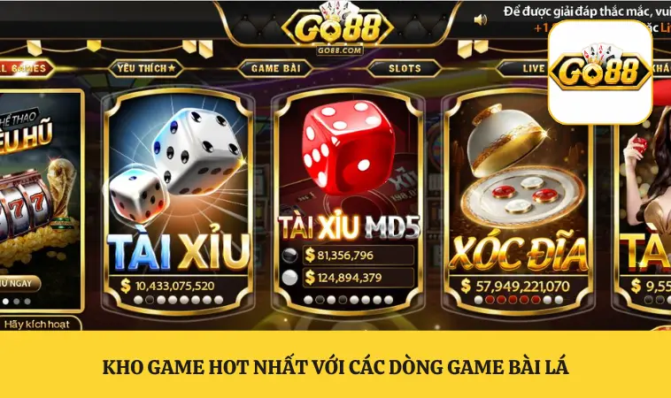 Kho game HOT nhất với các dòng game bài lá