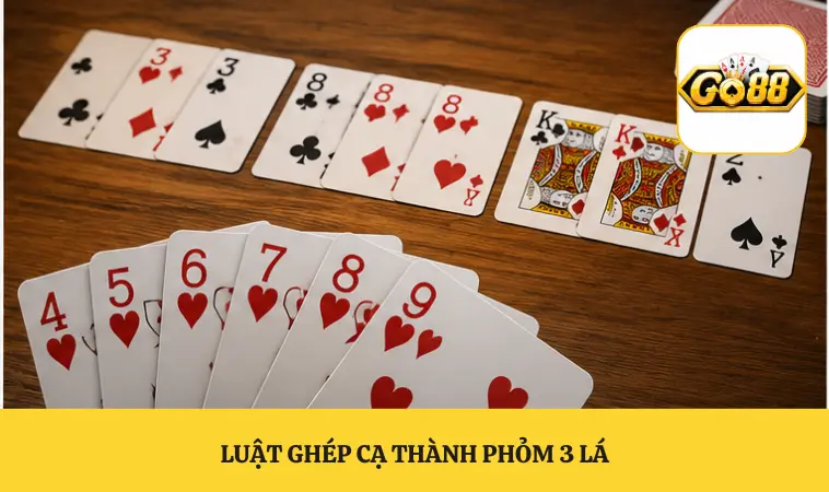 Luật ghép cạ thành phỏm 3 lá
