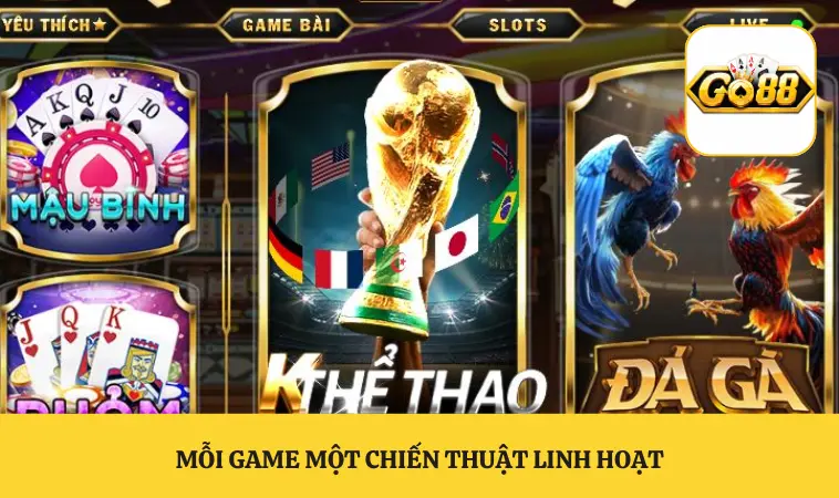 Mỗi game một chiến thuật linh hoạt