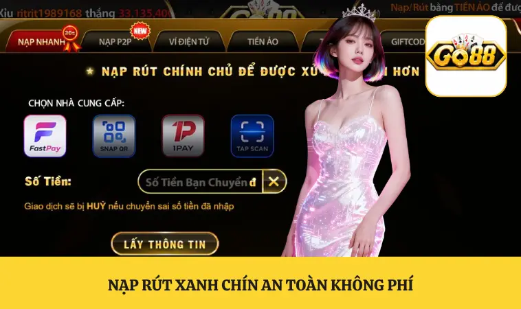 Nạp rút xanh chín an toàn không phí